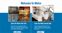Desktop Screenshot of metrodoor.com