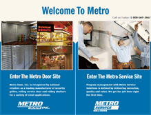 Tablet Screenshot of metrodoor.com